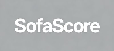 SofaScore数据公司国际版Logo，灰白色简约字体设计代表专业体育数据服务
