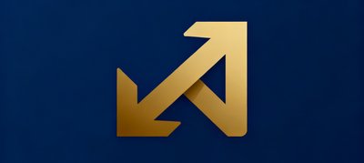 球探体育数据平台Logo，深蓝底色配金色箭头符号体现专业数据分析定位